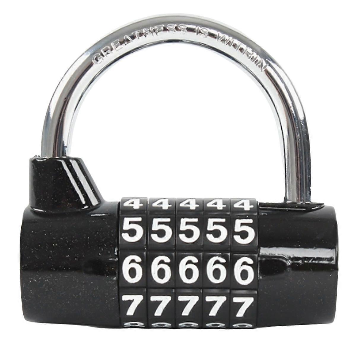 5 Digit Number Combination Travel Password Lock Combination Padlock Zinc Alloy Coded Lock Security