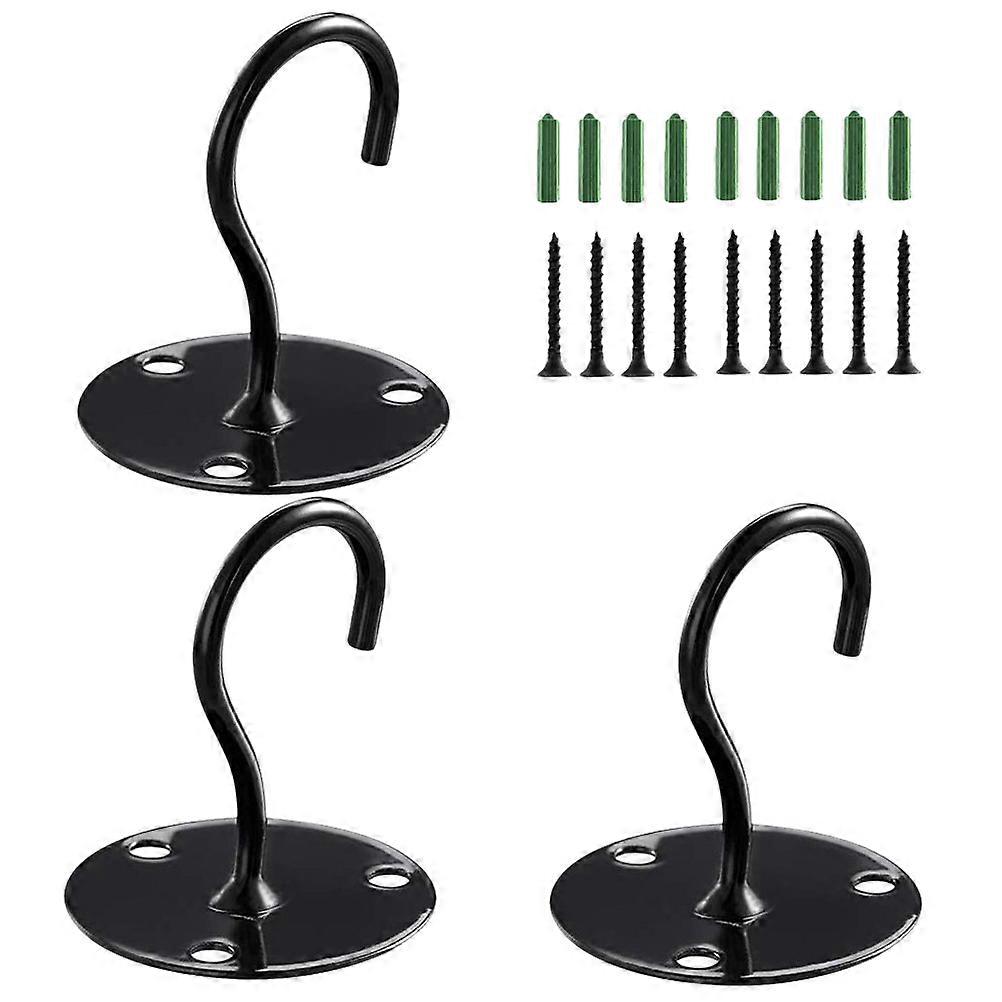 Wall Mount Hook Pot Hangers Simple Design Load-Bearing Storage 3Pcs