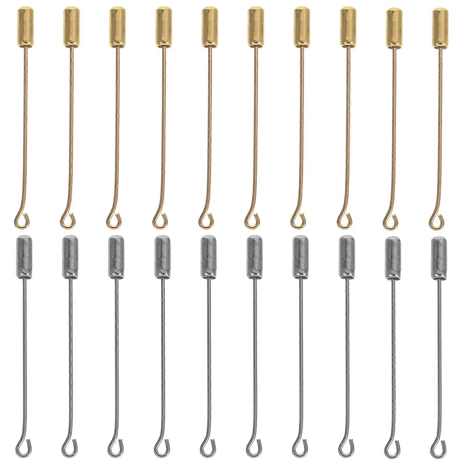 Badge Stick Pins Brooch Pins Jewelry Making Assorted Color Minimalist Design 20Sets