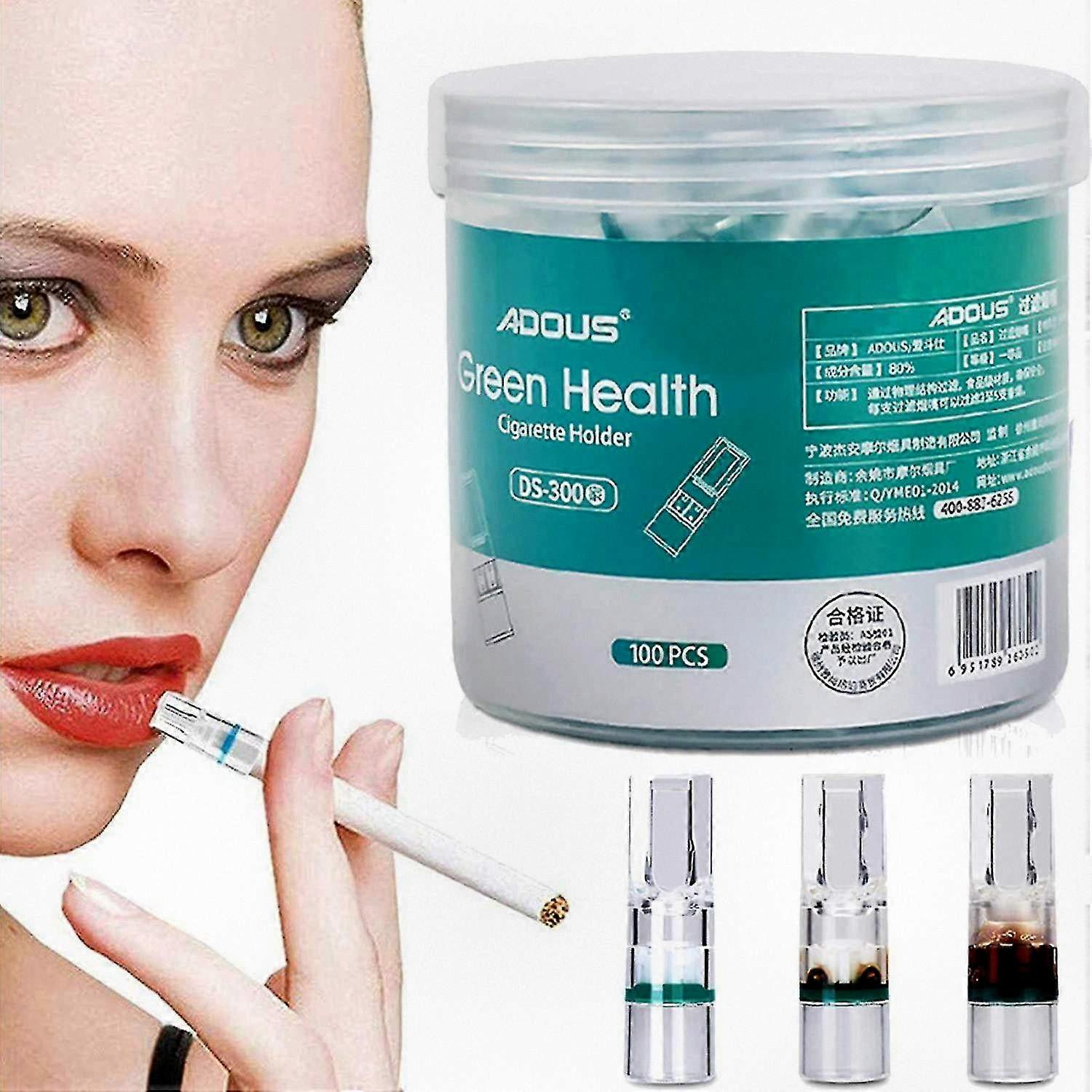 100pcs Disposable Cigarette Filters for Smoking Cessation, Efficient Tar and Nicotine Reduction Anti Smoking Filters
