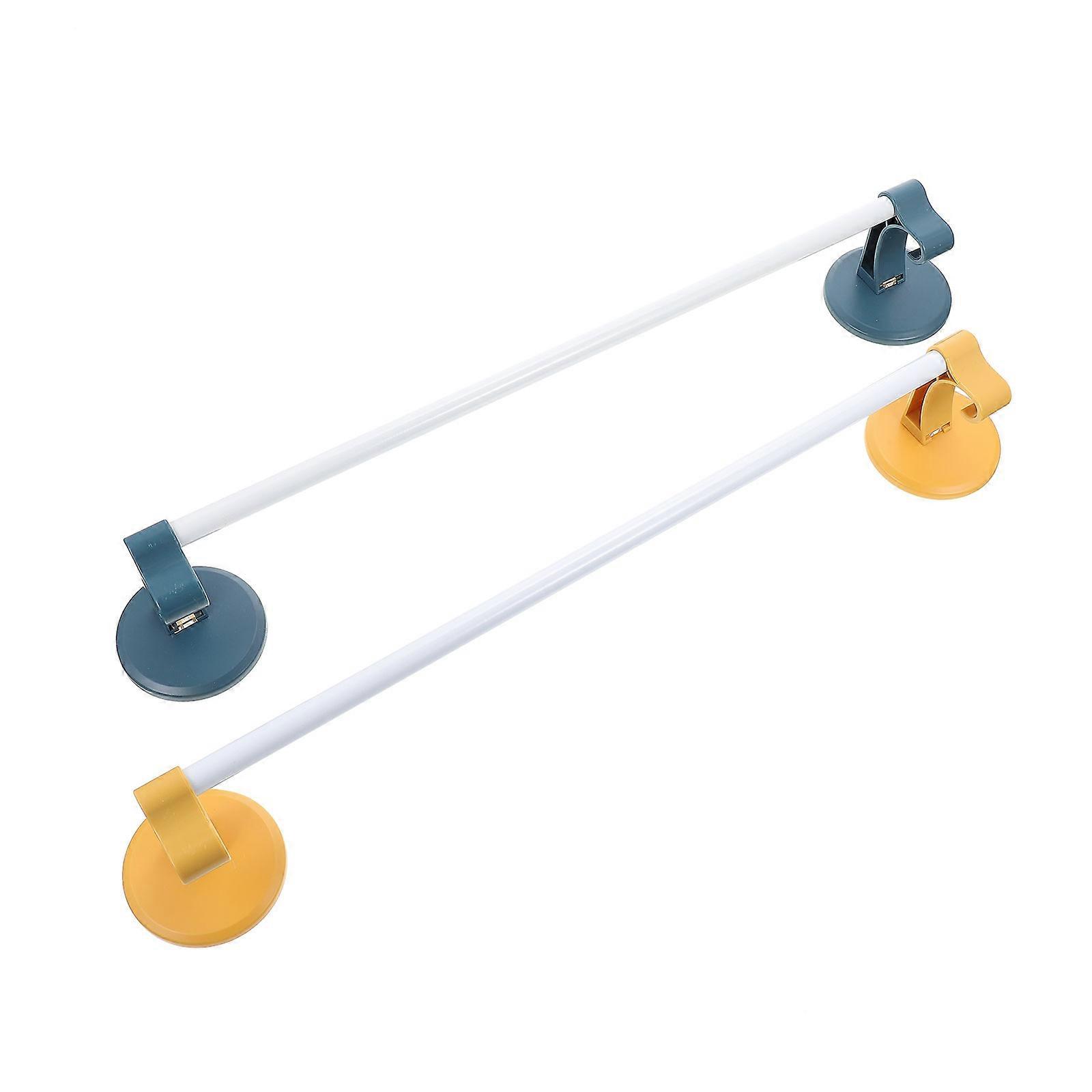 Hanging Towel Racks for Bathroom Load Bearing Modern Style Yellow 46.5x7.5x1.1cm 2Set