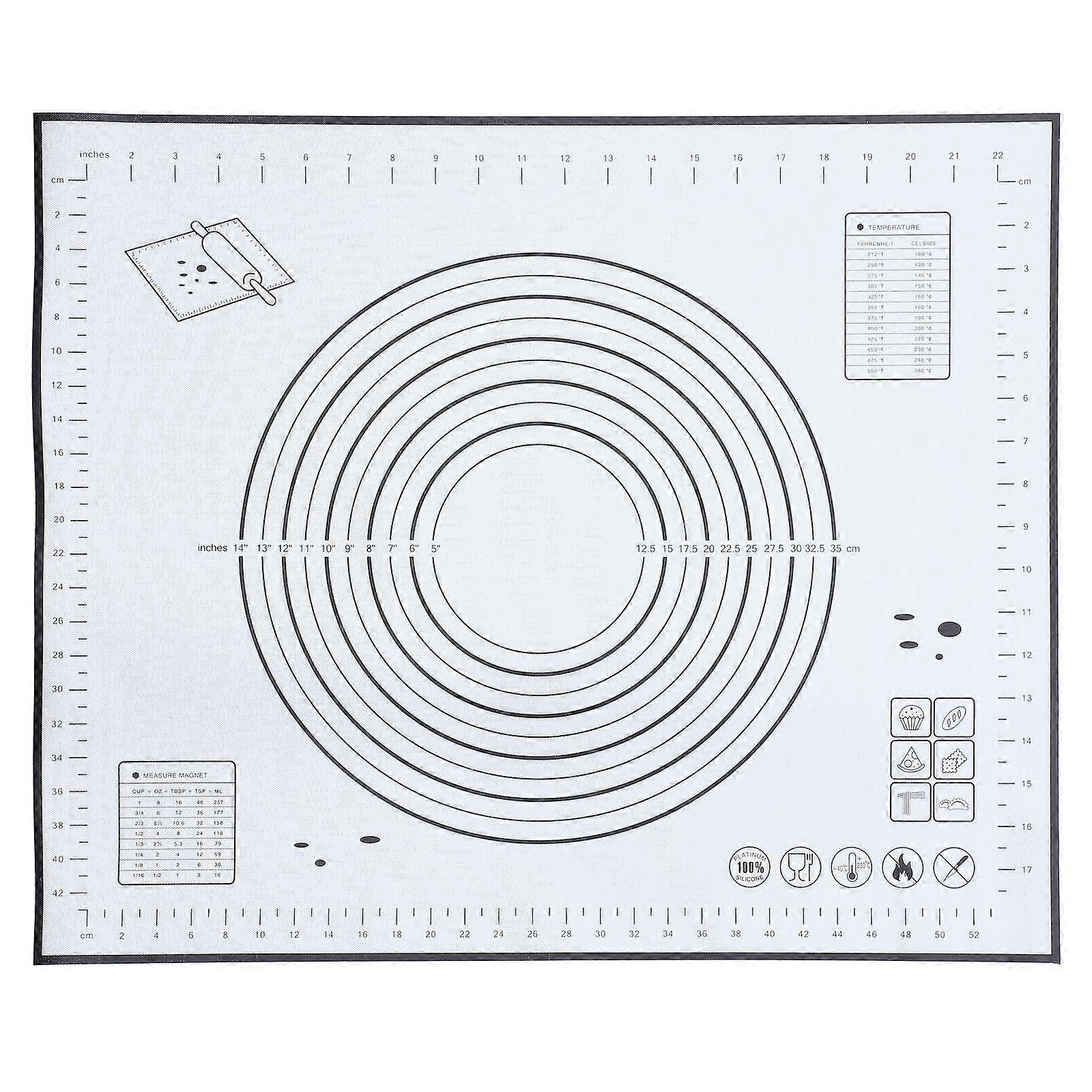 Thickened Cake Pad Non-Stick Silicone Baking Mat For Afternoon Tea 60x50cm 1Pc