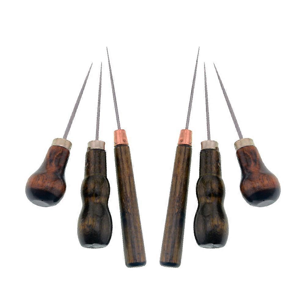 Awl נייר רקמה כלי פרקר כלי תפירה DIY פרויקטים לשימוש ביתי 6 יחידות
