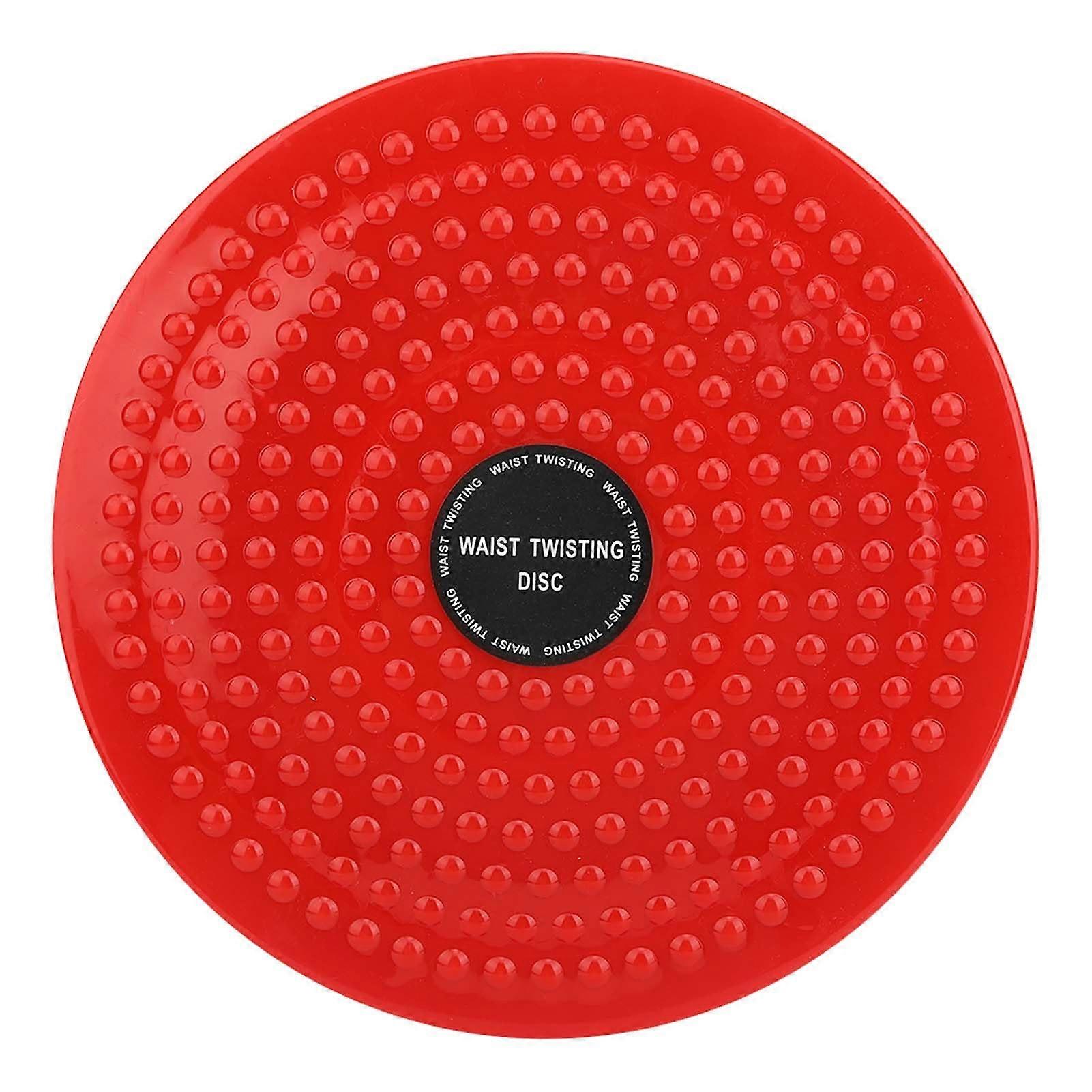 Thickened Construction Waist Twisting Board with Steel Ball, Lightweight Fitness Equipment in Red, Evenly Arranged Particles