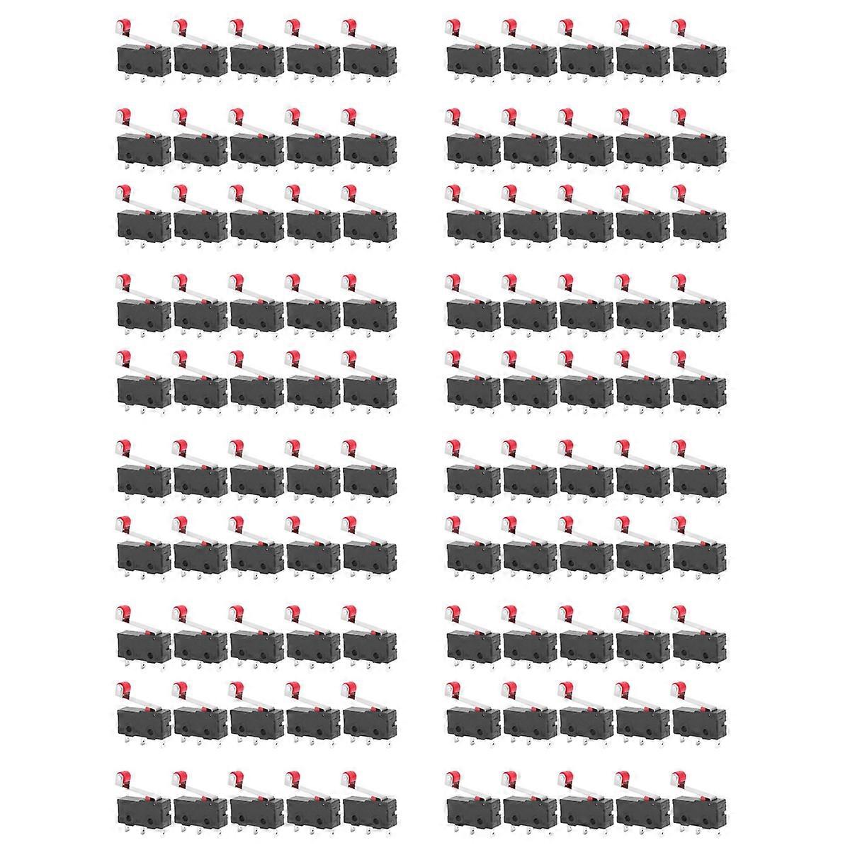 10 Pcs Mini Micro-Limit Switch Roller Lever Arm SPDT Snap Action LOT