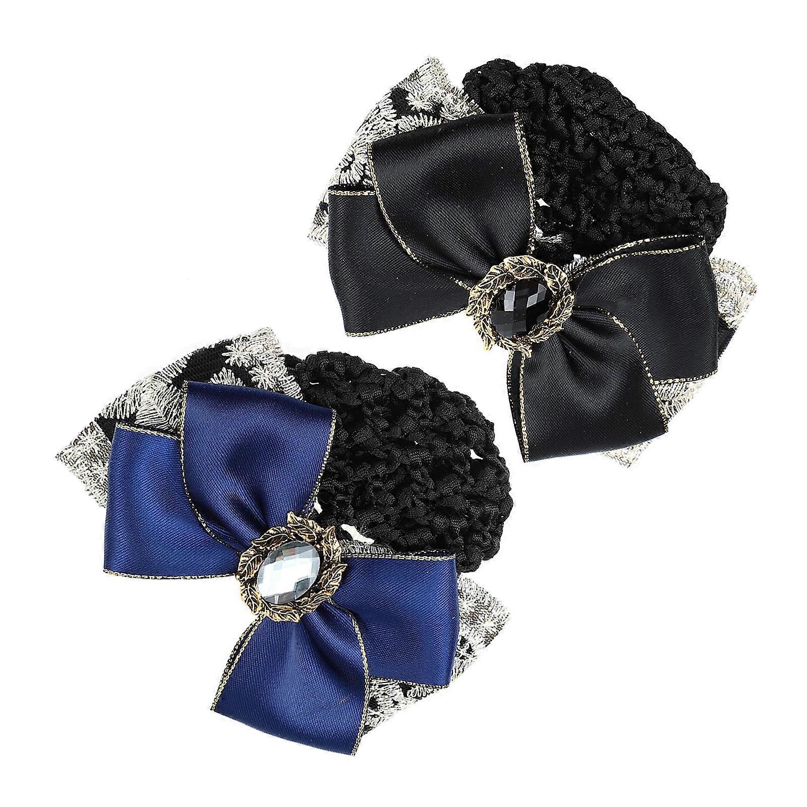 Bowknot Hair Bun Cover Net Clips for Women – Elegant Barrette Hair Accessories, Lightweight and Durable Design for Easy Styling and Daily Wear