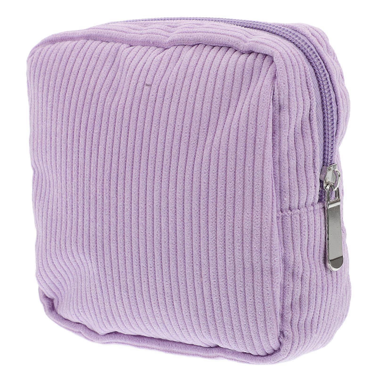 Small Square Bag Sanitary Napkin Storage Bag Women Daily Use Corduroy 1Pack