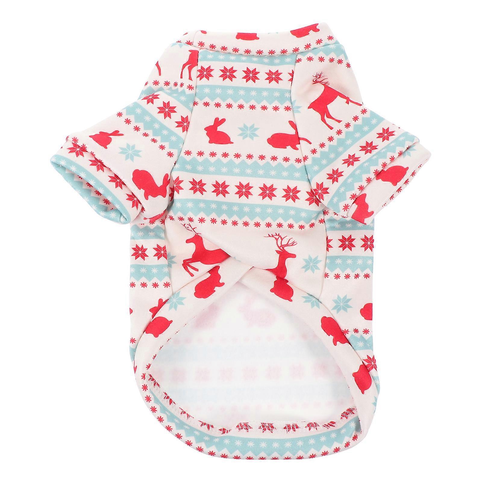 Dog Pajamas Pet Costume Christmas Design Durable Chihuahuas 1pc