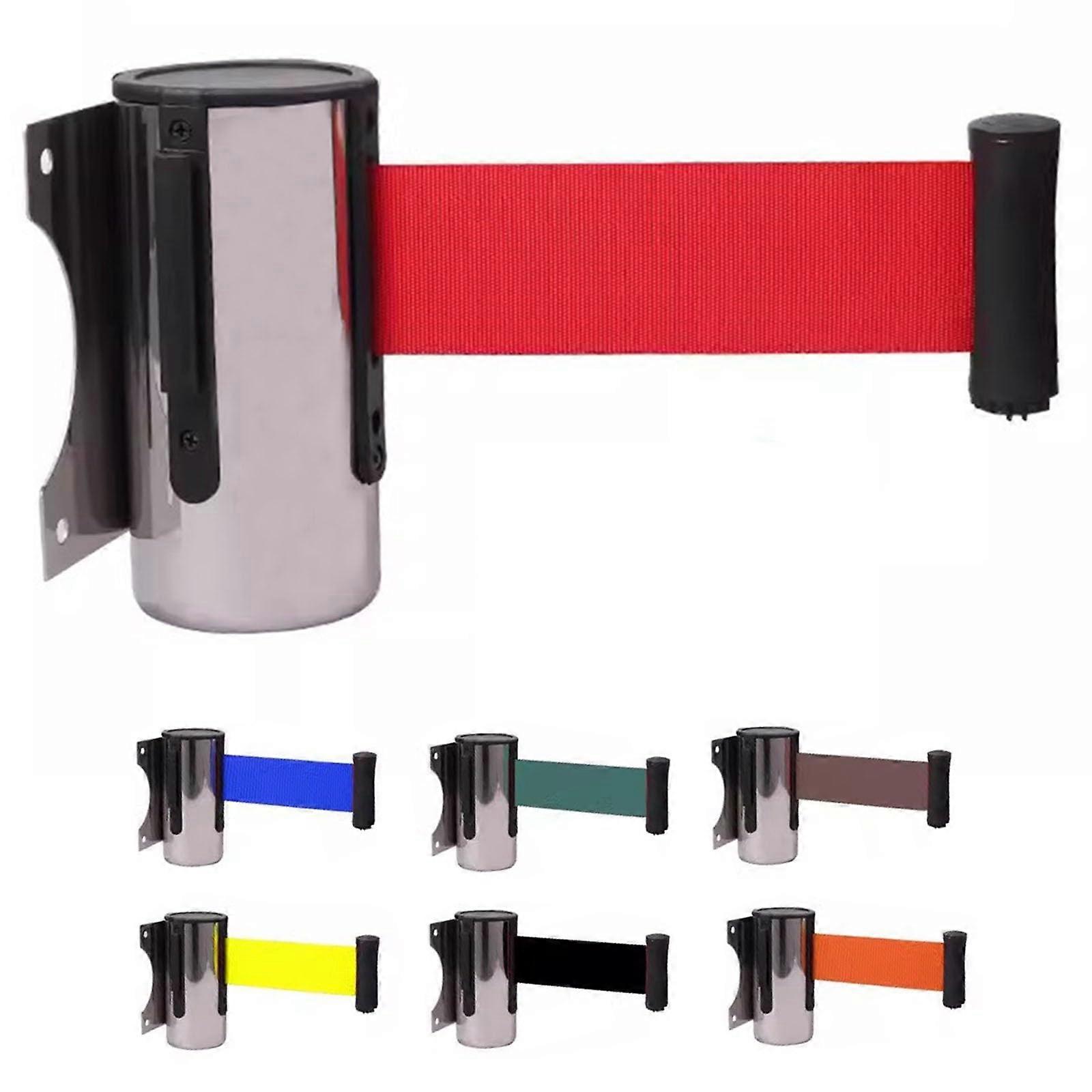 Rope Barriers 2m/3m/5m Red Queue Barrier Belt for Crowd Control, Cordon, Airports, Banks, Schools