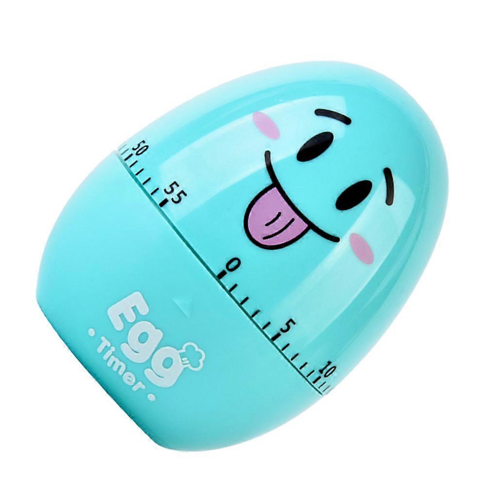Kitchen Timer Manual Egg Shaped Countdown Timer ABS Material Modern Design For Home Users Sky-Blue 1Pc