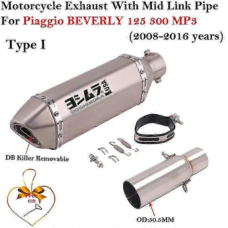 Motorcycle Exhaust Silencer, Middle Link Pipe, DB Killer, Compatible with Certain Brand Models, 2008-2016