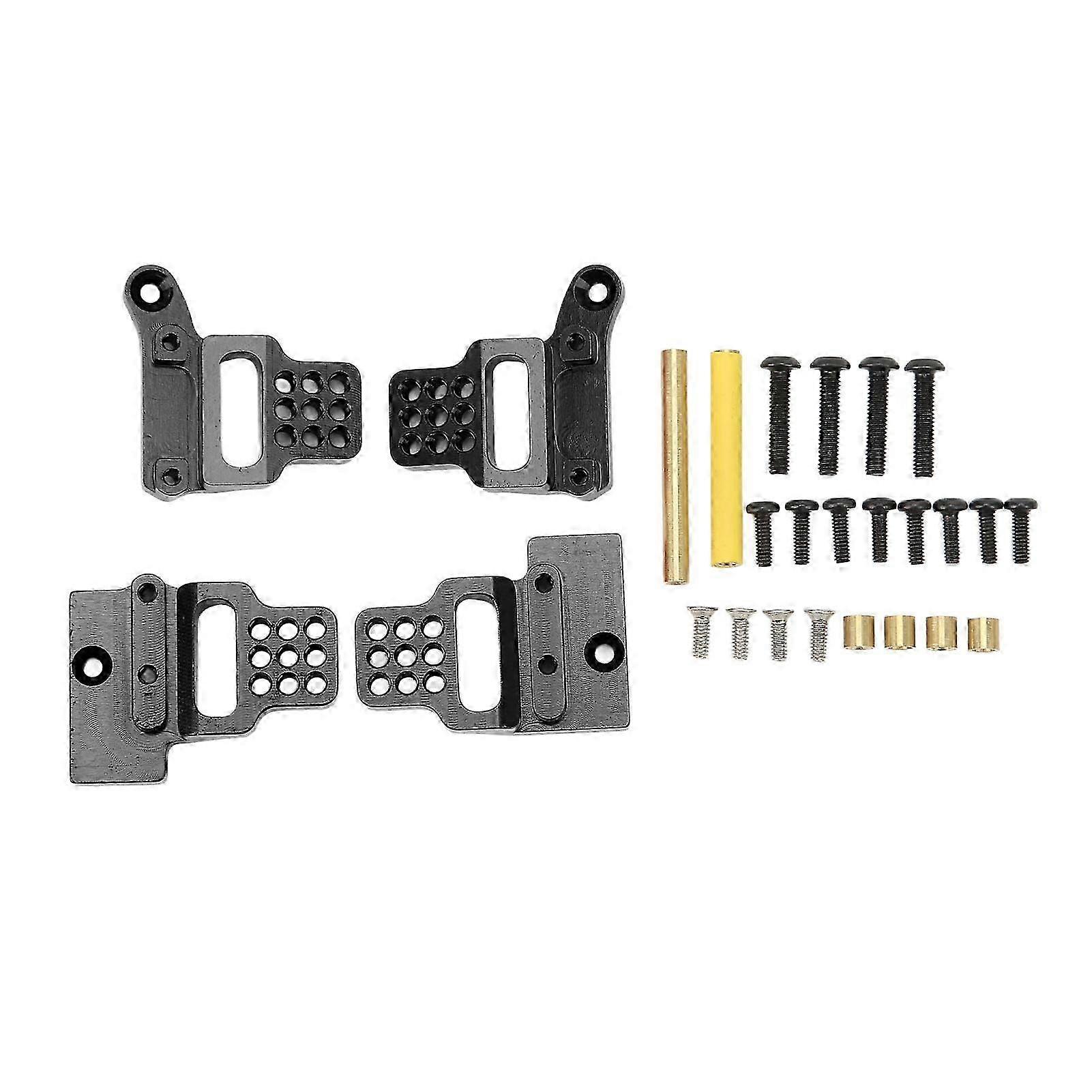 互換性のある 1/18 RC クローラー カー アップグレード用のブラック アルミニウム合金ショック マウント