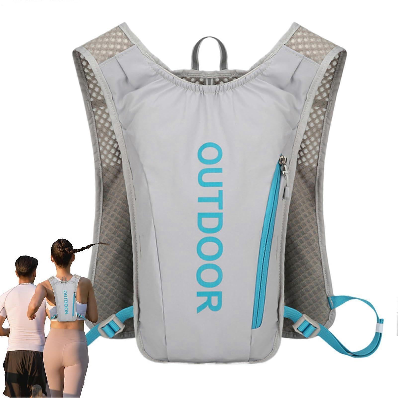 Hydration Pack Backpack, Hydration Backpack, 5L Hiking Hydrate Backpack, Lightweight, Breathable Gray D