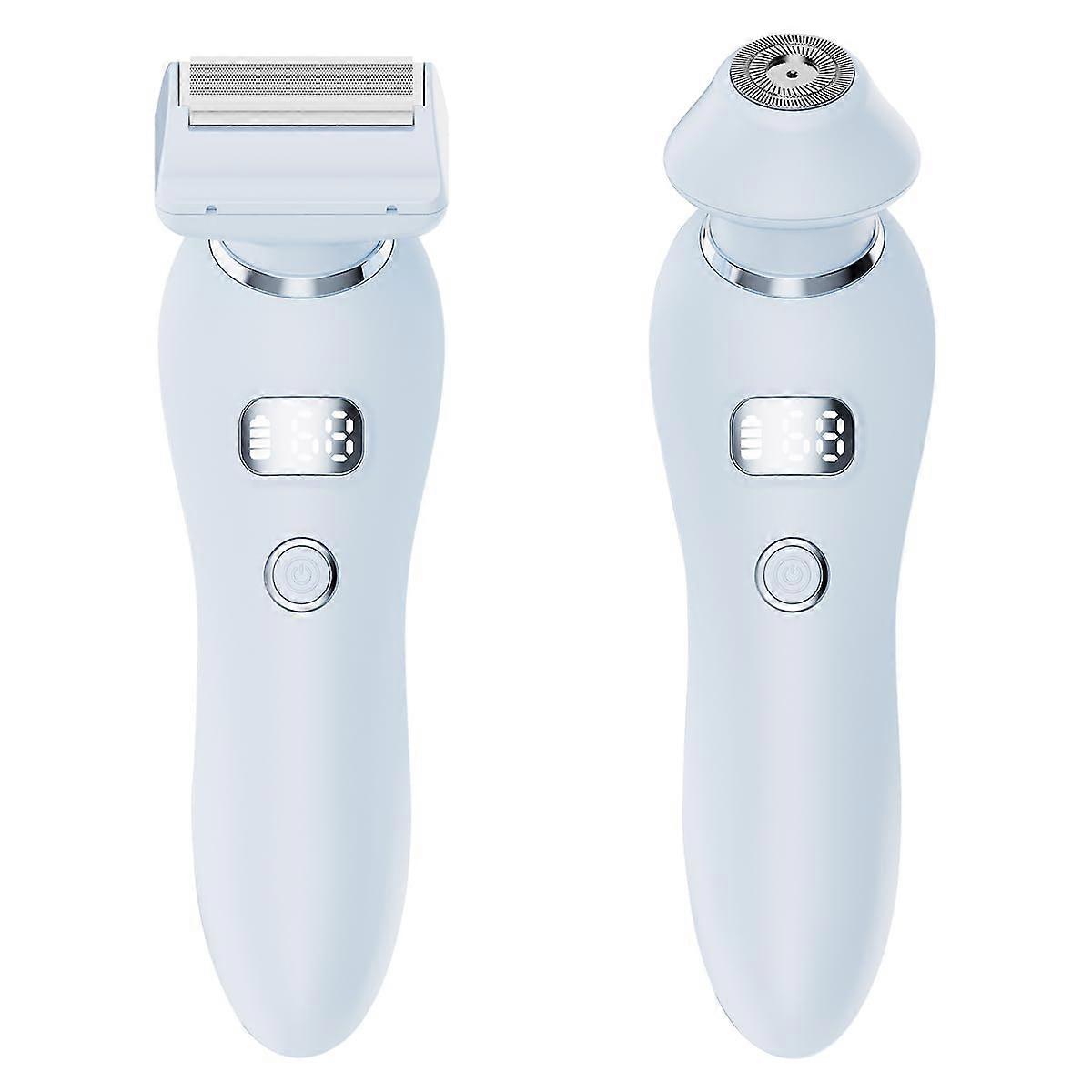 Electric Shaver for Women, IPX7 Wet and Dry Shaving Suitable for Shaving Legs, Hands, Armpits and Private Areas. Ergonomic Design (Blue)