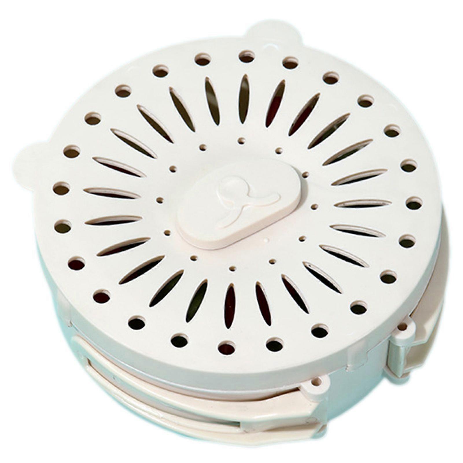 Multipurpose Fruit Draining Basket with Lid Foldable Handle Large Capacity for Kitchen Use Refrigerator Storage
