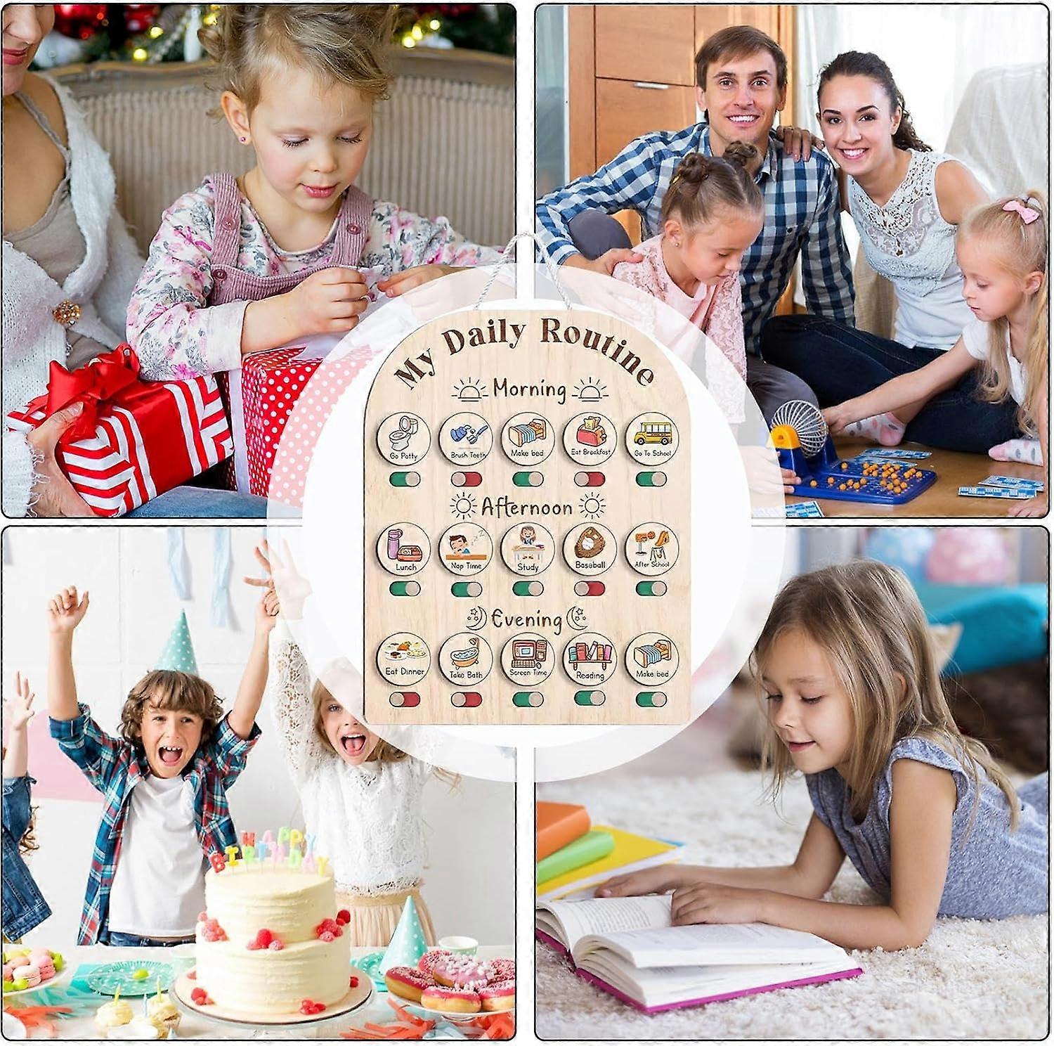 Daily Routine Chart for Kids | Morning and Bedtime Routines for ...