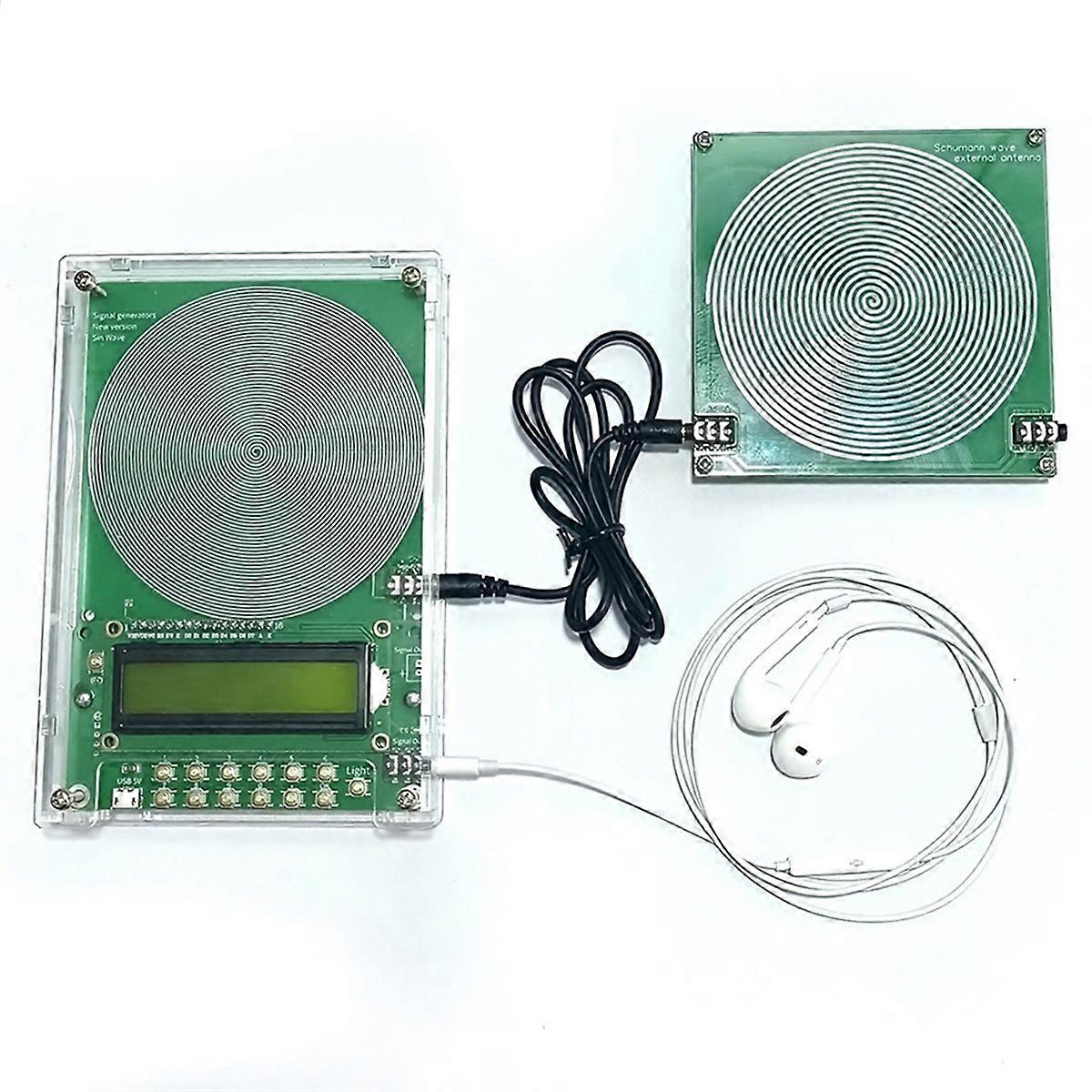 Générateur d'ondes Schuman réglable en fréquence de 0,1 Hz à 99 999 Hz avec carte d'antenne Btx V2 V3 pouvant se connecter