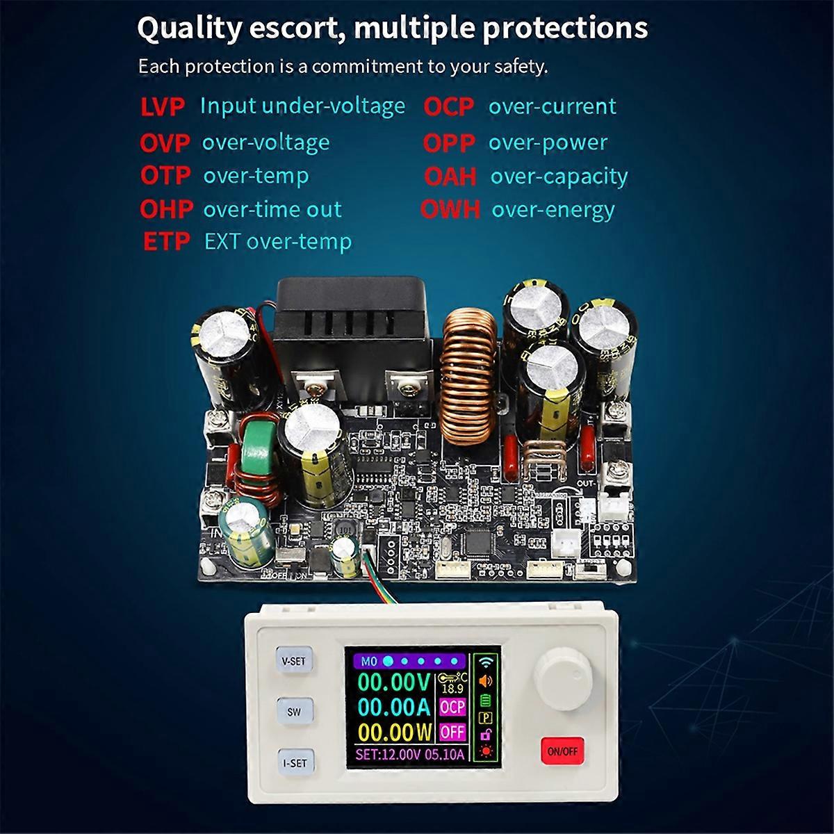 XY12522S CNC DC Buck Boost Converter 125V 2000W Laboratory Power Regulator Constant Voltage and Curr