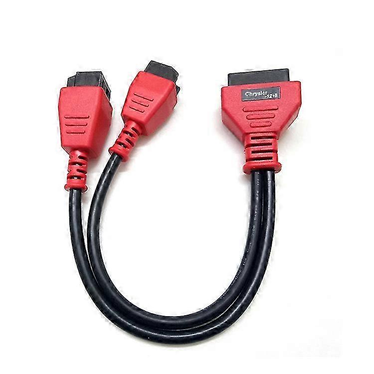 12+8 pin to OBD2 safety splitter cable, suitable for vehicles equipped with SGW FCA, for diagnosis, coding and programming, compatible with L