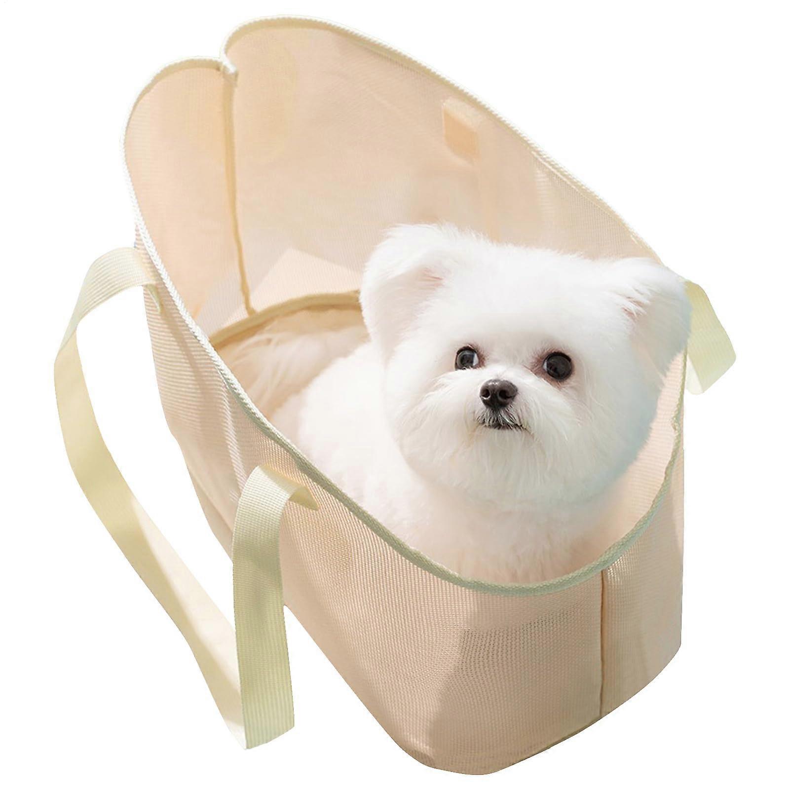 Cat Shoulder Carrier Portable Small Dog Bag Breathable Mesh Lightweight L 30 x W 20 x H 10 cm