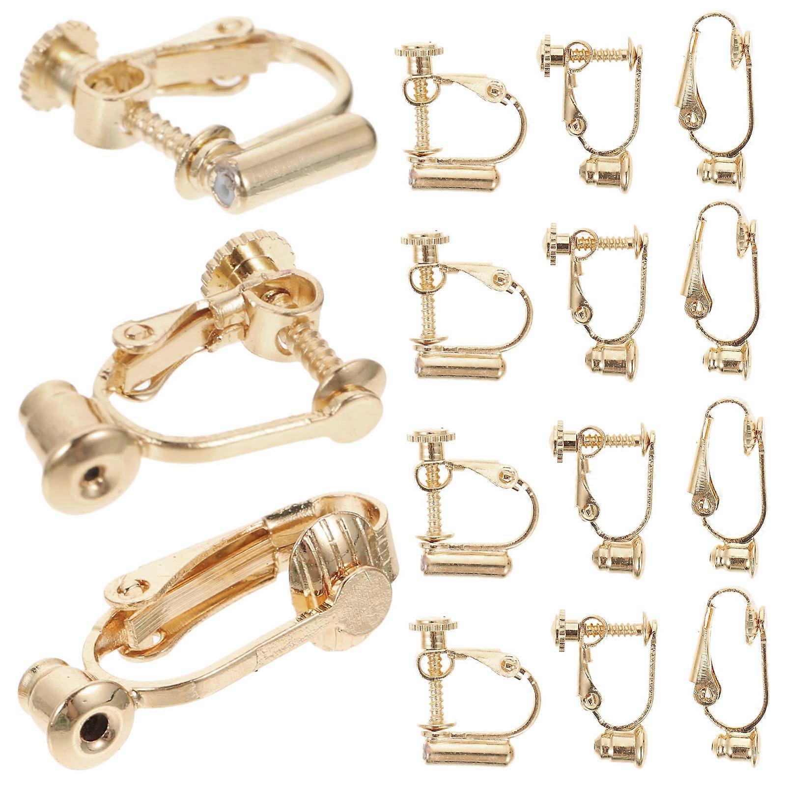30PCS Clip On Earring Converters for Non Pierced Ears – Lightweight, Smooth Surface, DIY Earring Making Supplies for Custom Jewelry