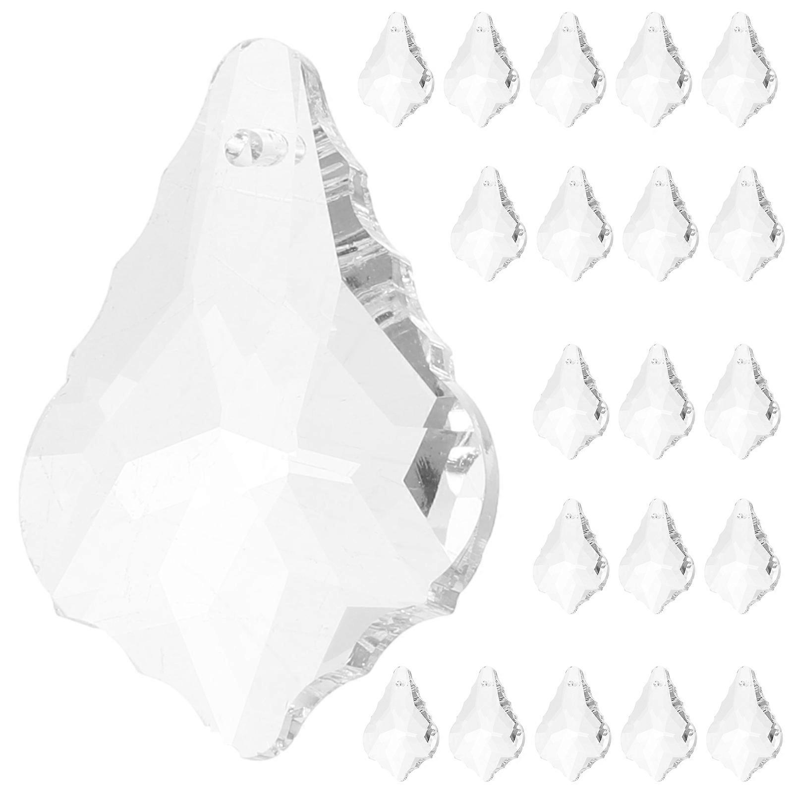 Sun Catcher Supplies Transparent Chandelier Prisms Parts for Garden Decoration Crystal 10Pcs