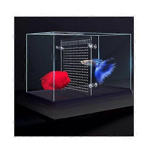 Aquarium Divider, Acrylic Aquarium Partition, Transparent Set for All Types of Aquariums, with Suction Cups, Adjustable Clear 18 X30cm