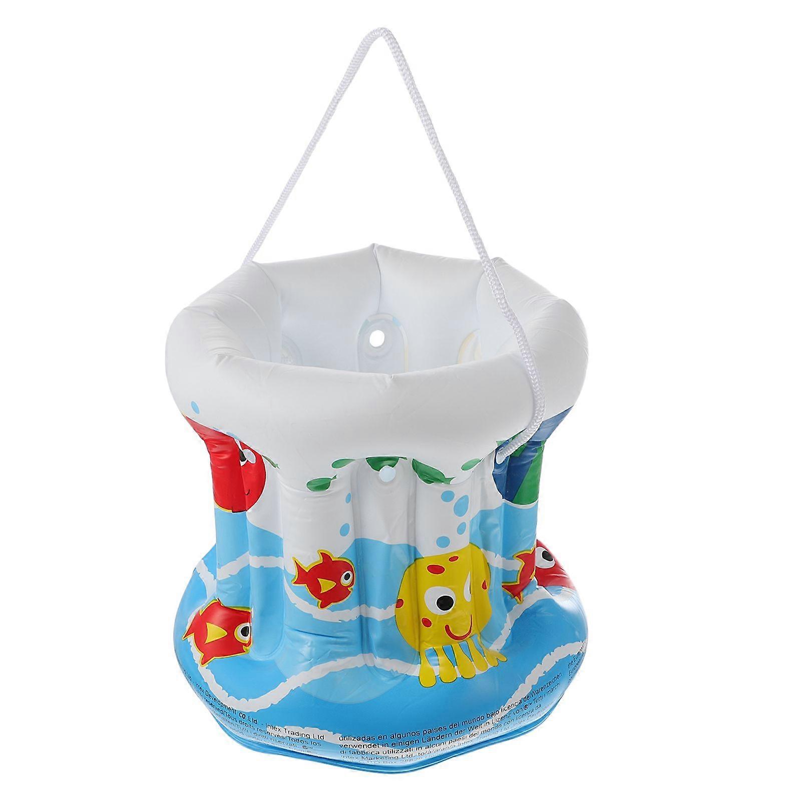 1pc Interesting Inflatable Bucket Toy Child Water Bucket Plastic Beach Bucket
