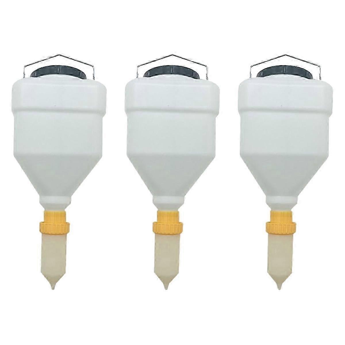 3PCS 3.5LソースボトルソーススクイーズボトルハンギングソースディスペンサーラージスクイーズボトルハンギングSA