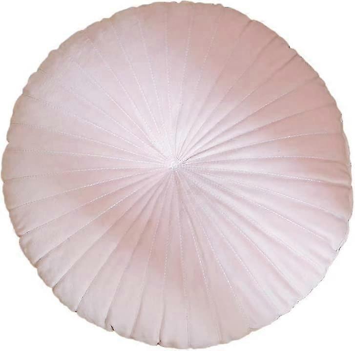 Cuscino rotondo in velluto, disegno a pieghe zucca per divano o letto