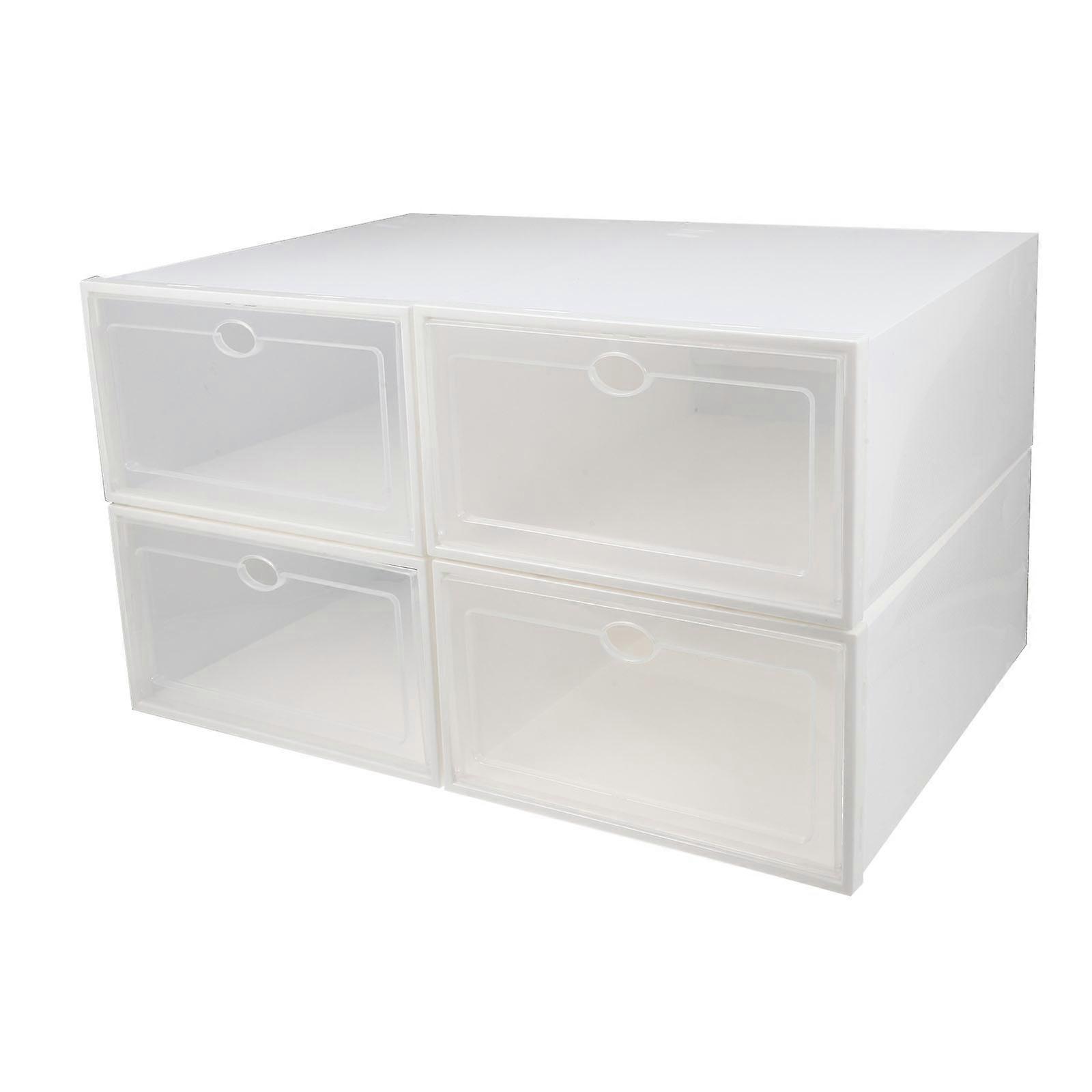 Shoe Storage Case Transparent Plastic Dustproof Home Organization