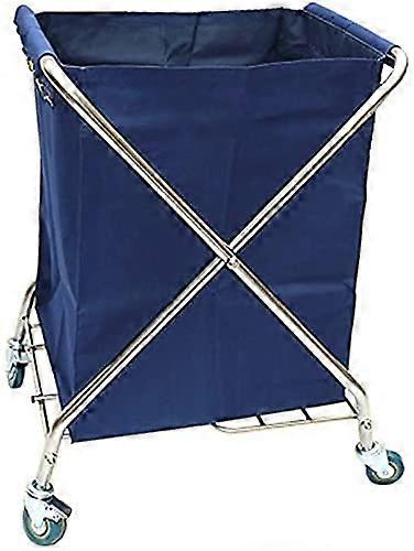 Regal Kitchen Mobile Cart Laundry Basket on Wheels/Yellow (Blue)