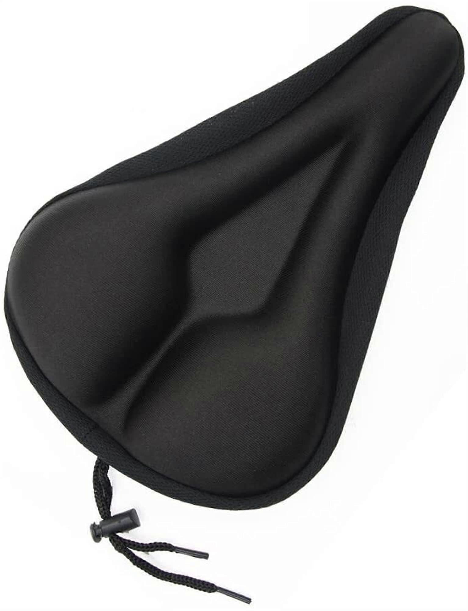 Gel Bicycle Seat Cushion - Comfortable Silicone Foam for Road and Mountain Bikes, Universal Fit, Rotating Design