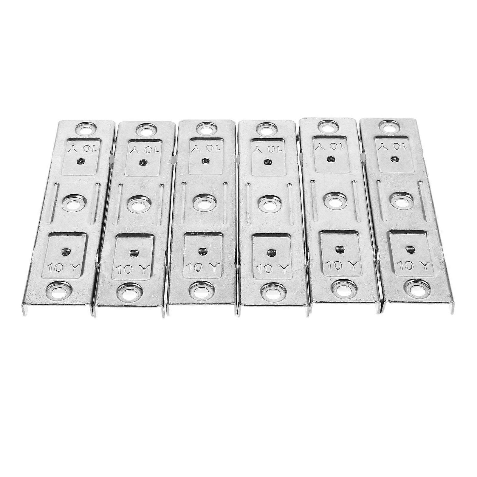 Track Rollers Ceiling Mount Curtain Hanging Residential Users Silver 9.90X2.20X1.00CM Enhanced Stability 6Pcs