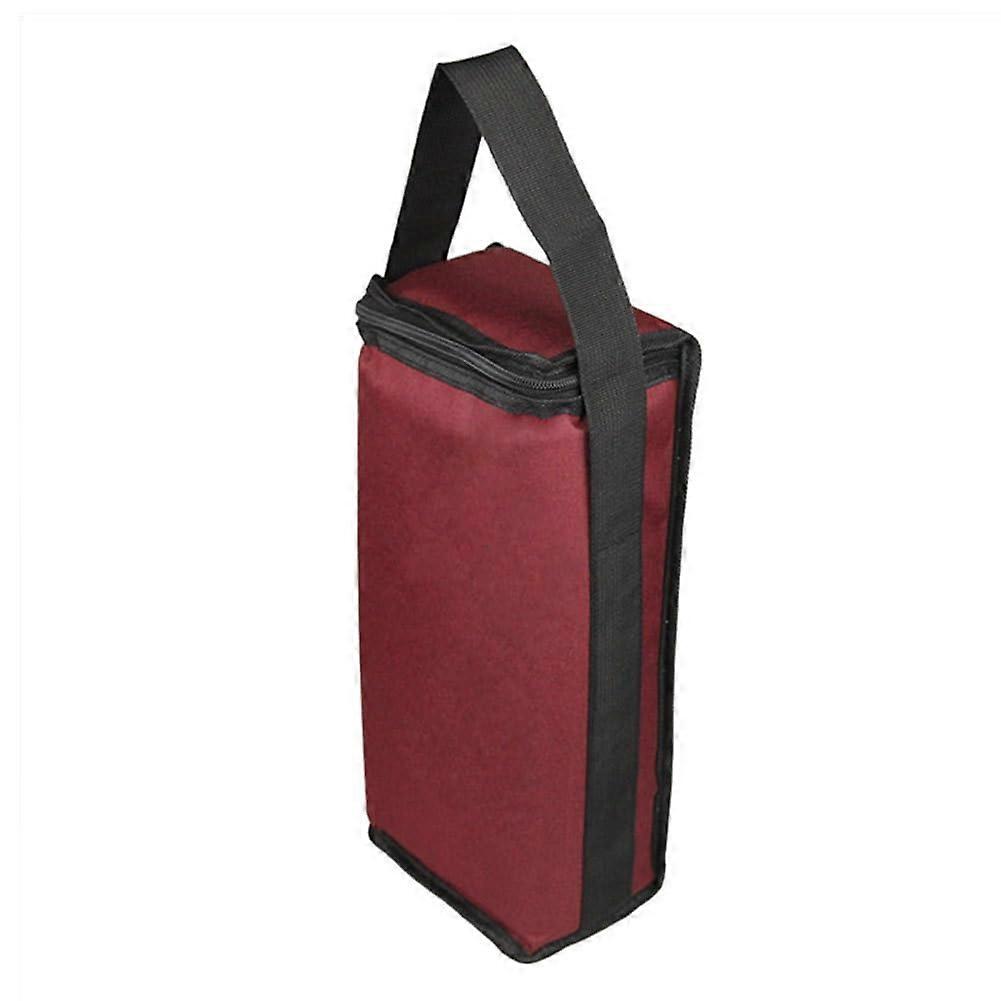 Twobottle wine cooler bag Leakproof insulated tote with secure strap