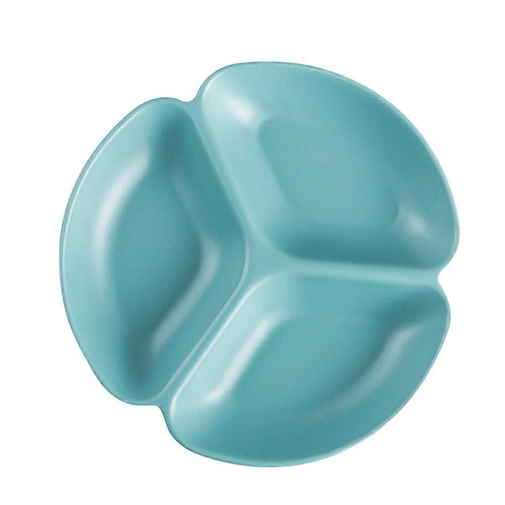 Multifunctional Divided Ceramic Serving Platter Irregular Shape, Lake Green, for Fruits, Snacks & Appetizers, Easy to Clean, Ideal for Home,