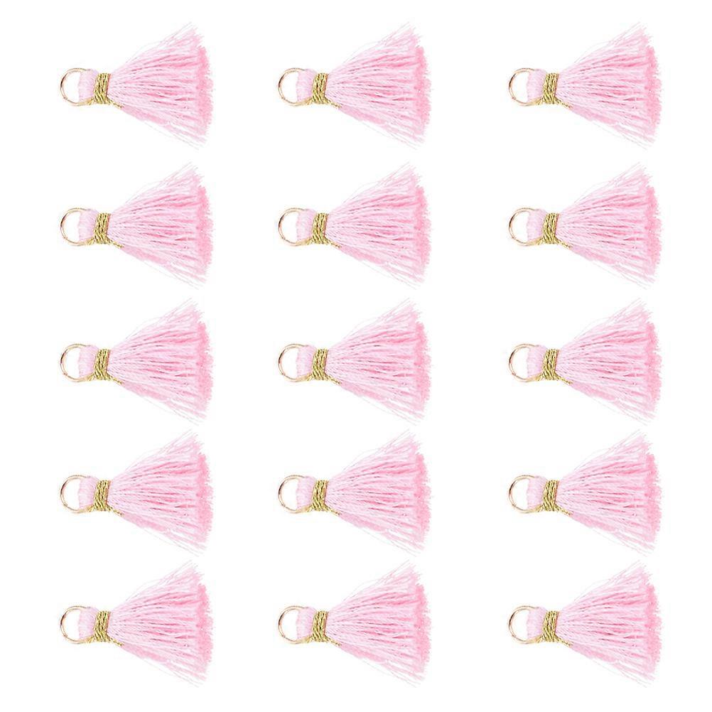 50pcs DIY Tassel Pendants with Golden Jump Rings – Decorative Charms for Jewelry Making, Earrings, Bracelets, Bags & Home Decor