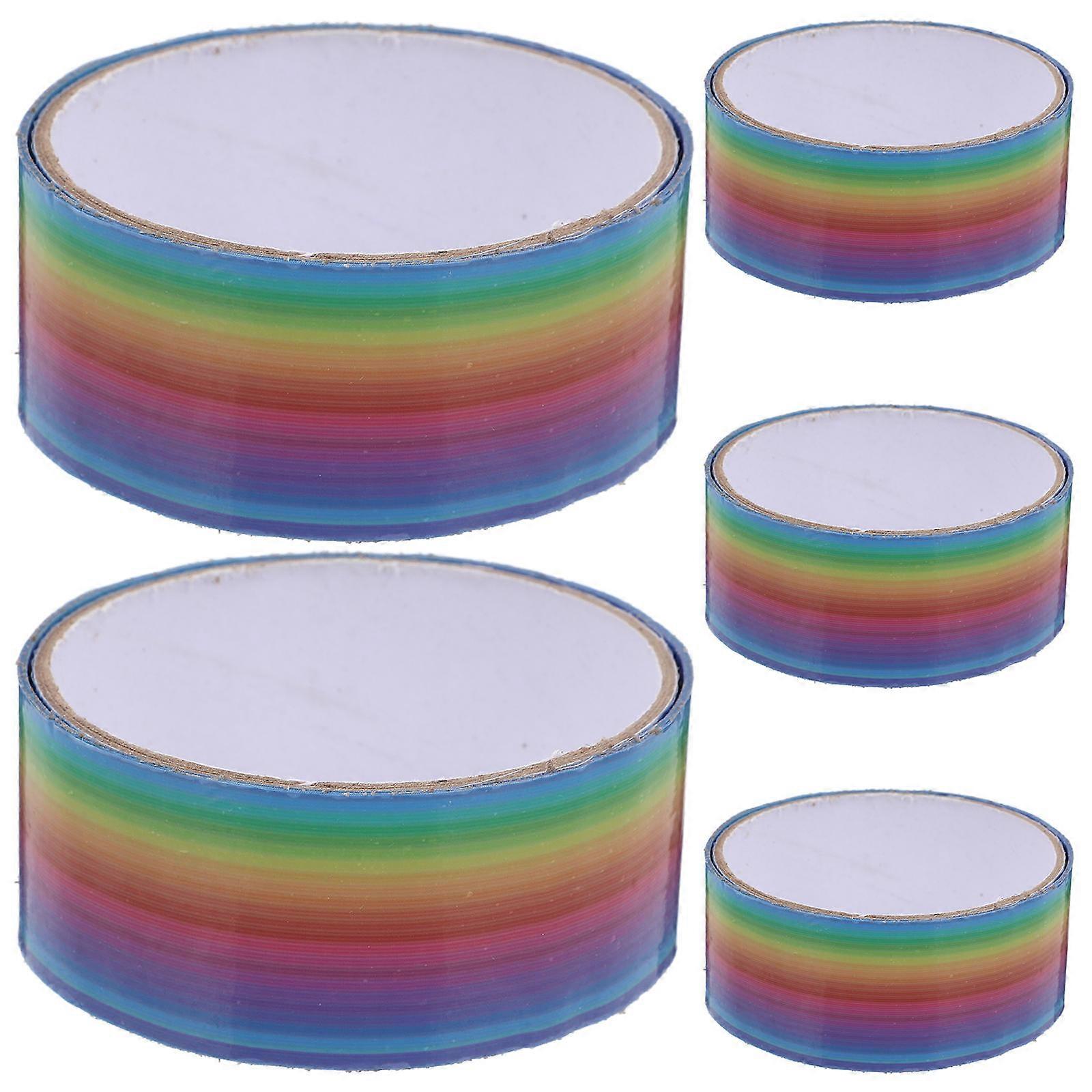 DIY Sticky Ball Tape for Creative Projects and Decor Multi Color Polypropylene Portable and Versatile 5 Rolls