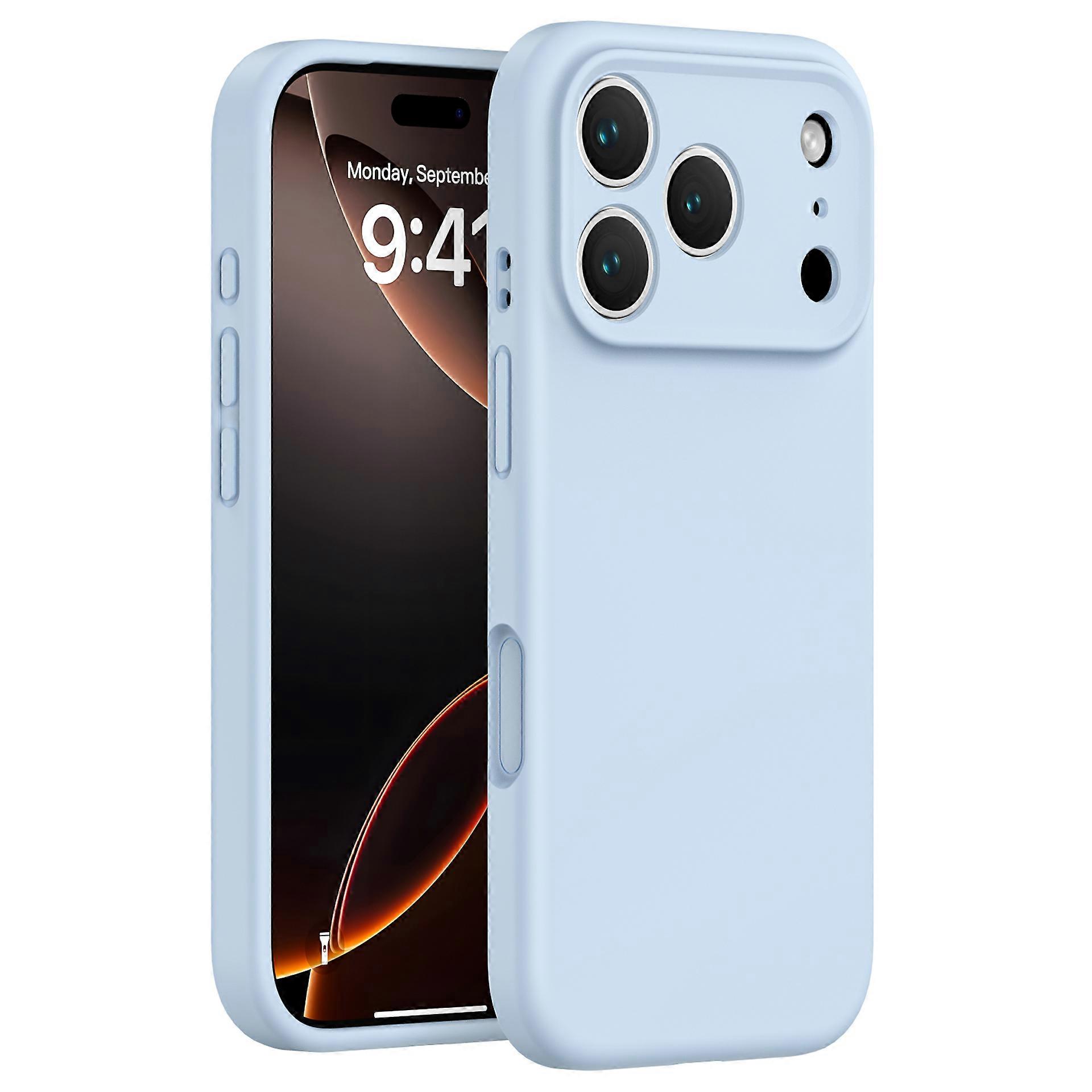 لجهاز iPhone 17 Pro Max Case Precision Fit PC غطاء هاتف واقي من السيليكون السائل مع ستوكات L