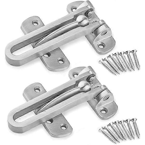 Ic 2-pack security door latch steel window security lock front door without chain latch for window d p