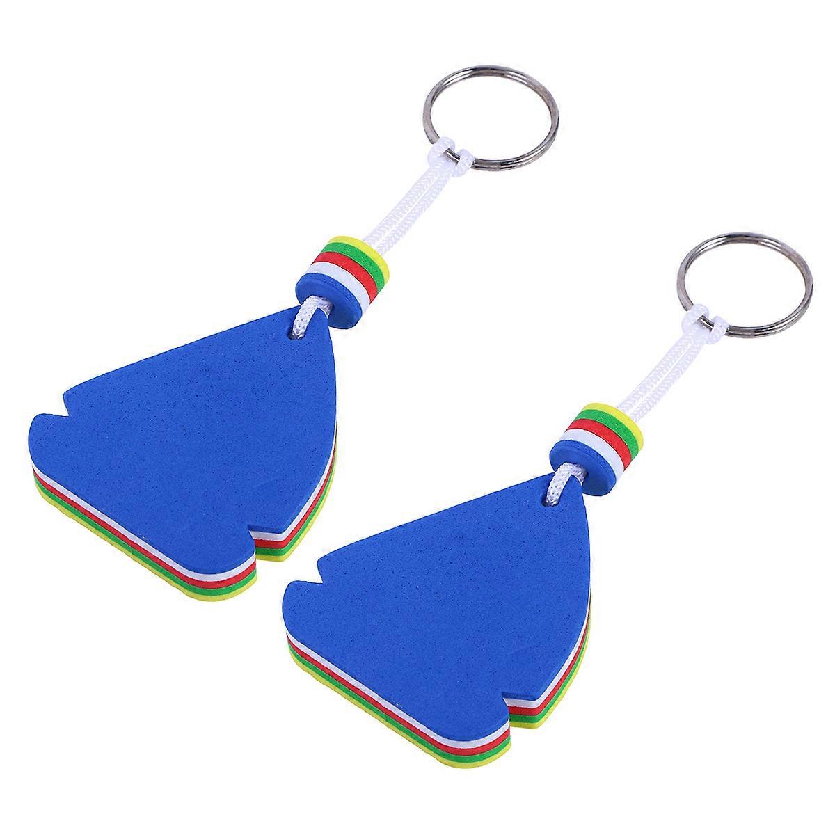 EVA Floating Key Chain That Floats to Save Your Keys Great for Water Sports 2 Pcs Sailboat Shape