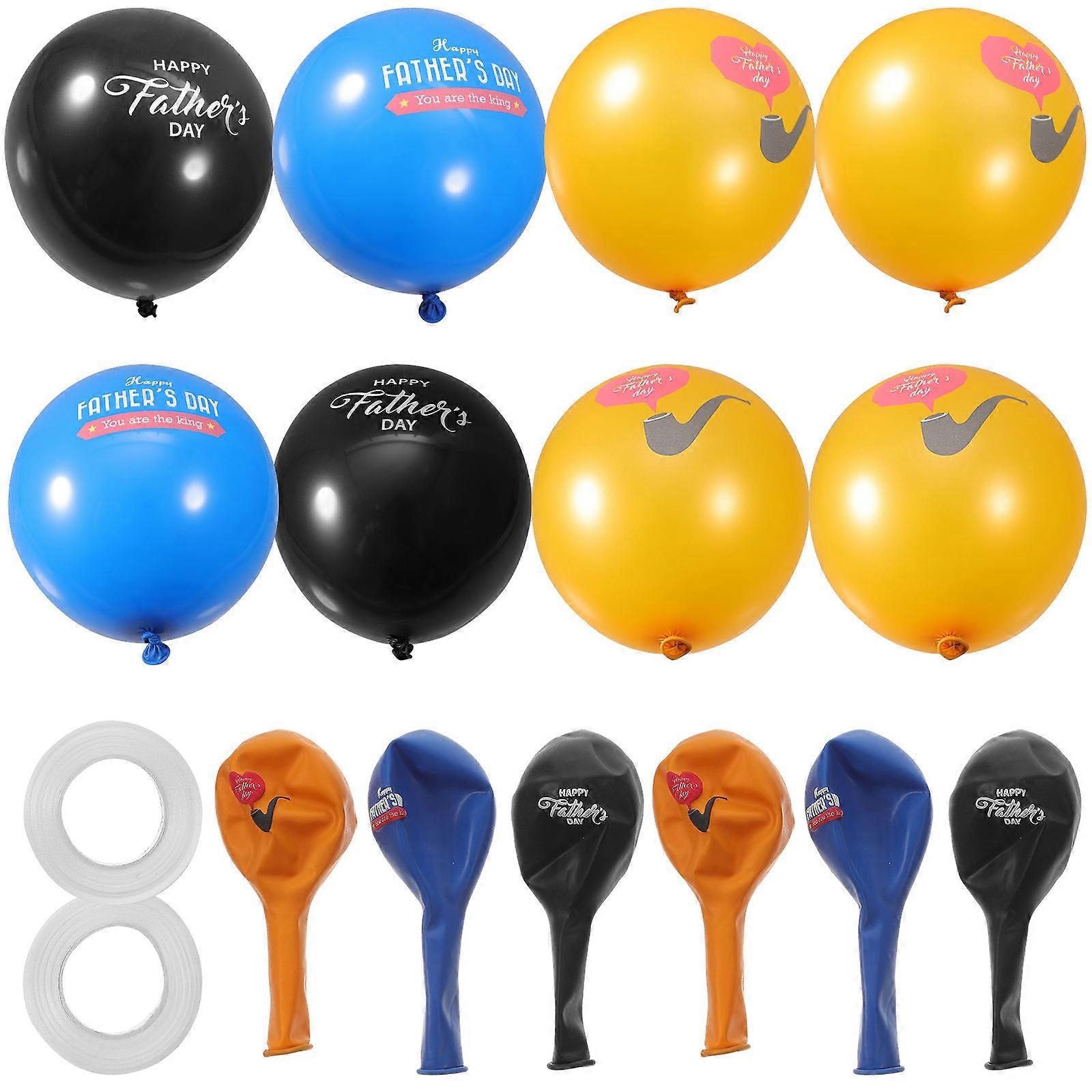 Happy Father's Day Balloons Latex Balloons Party Decoration Photo Backdrop 12X6CM 1Set