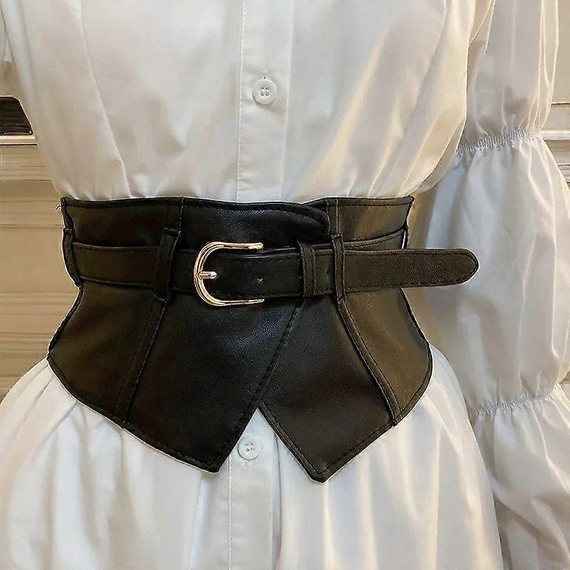 Grunge Y2k Belt Decorative Skirt Coat Practical Advanced Aesthetic Black Dress Waist Tape Solid Elastic Fashion Joker Sweater Belt