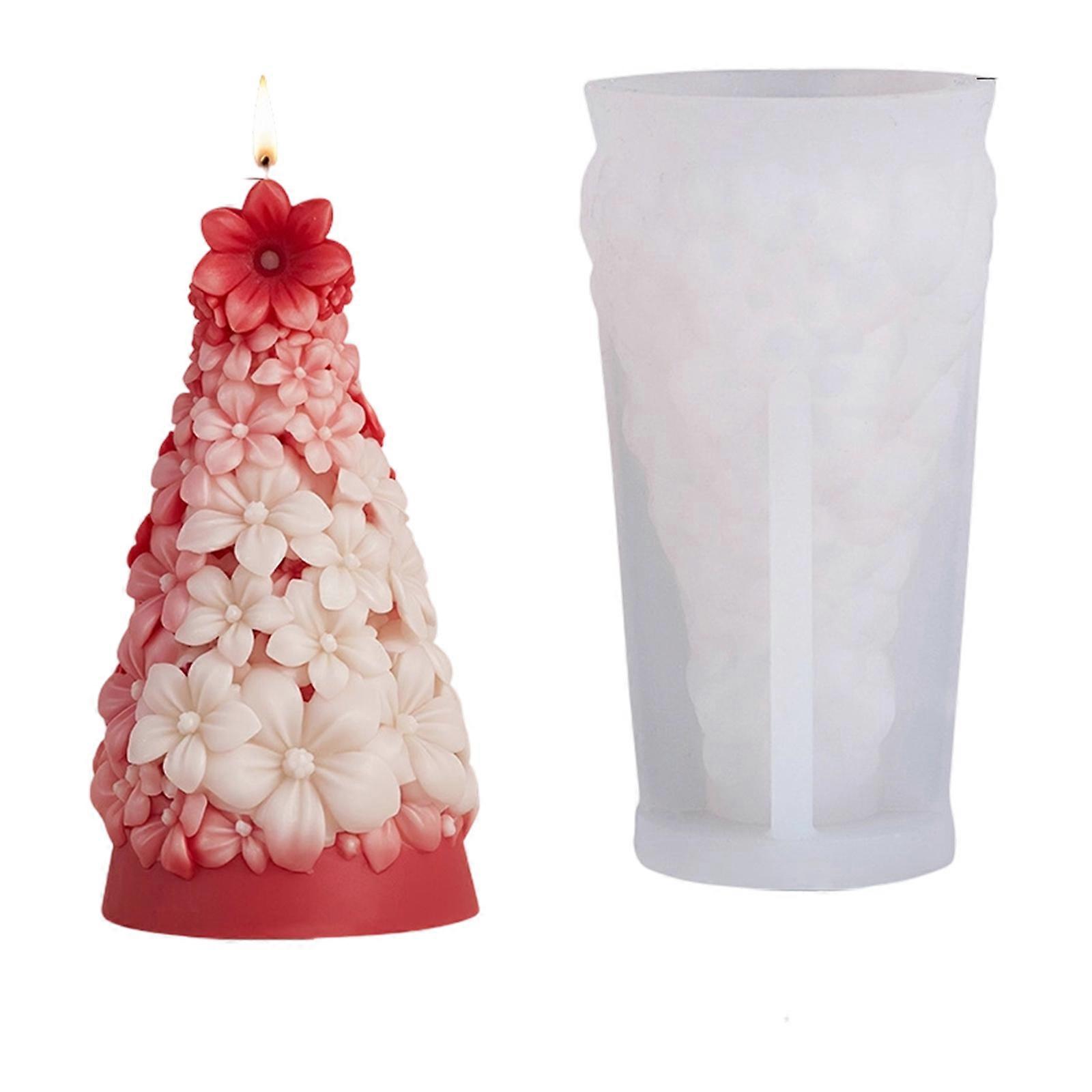 Silicone Molds Christmas Tree Candle Molds Epoxy Resin Molds Craft Molds Handmade Castings Molds Plasters Molds Multicolor