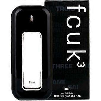 French Connection Fcuk 3 For Him 100ml Eau De Toilette Spray