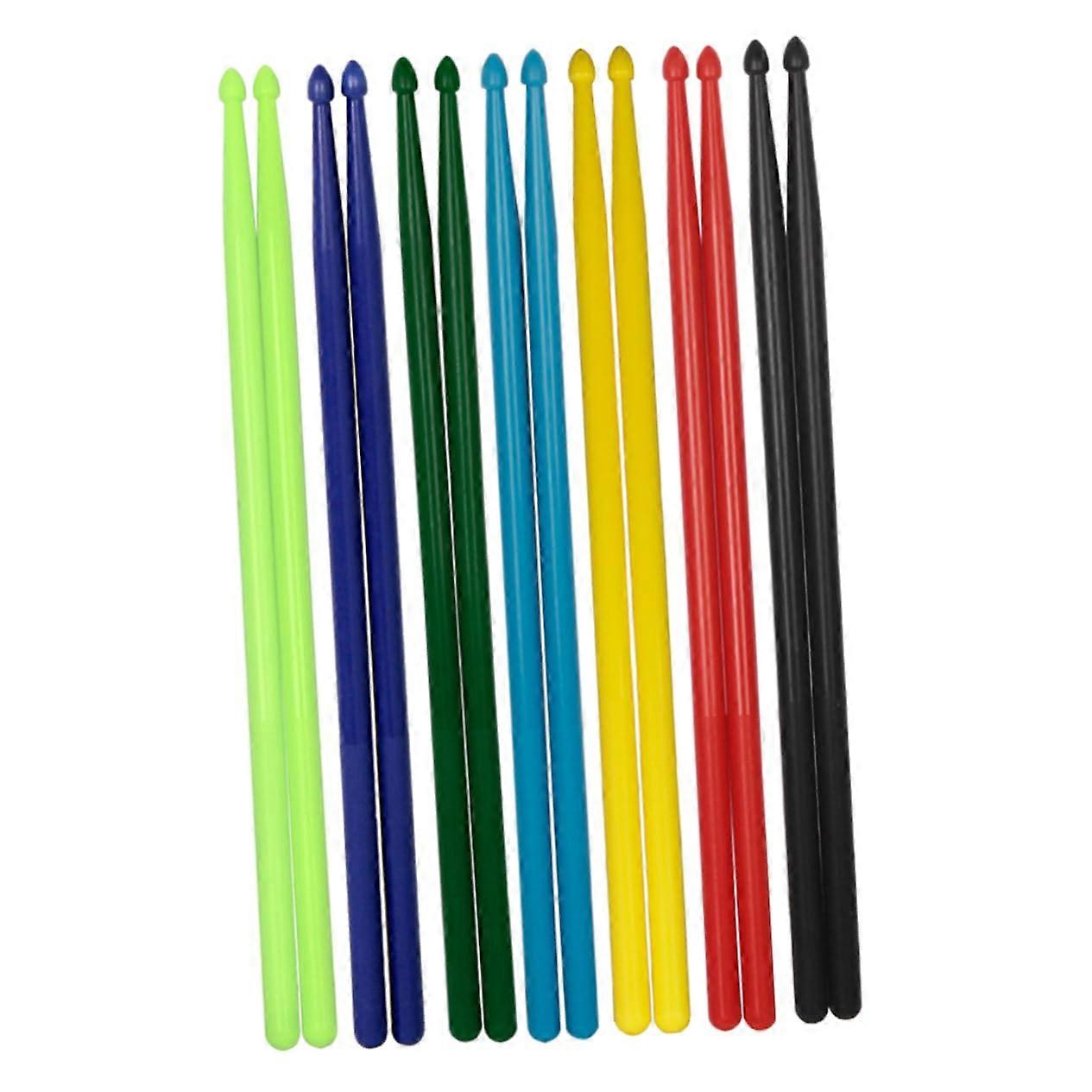7 Pairs Nylon Drumsticks Set Lightweight Drum Sticks for Beginners for Youth Bands Suitable for Drumming Styles and Music Enthusiasts