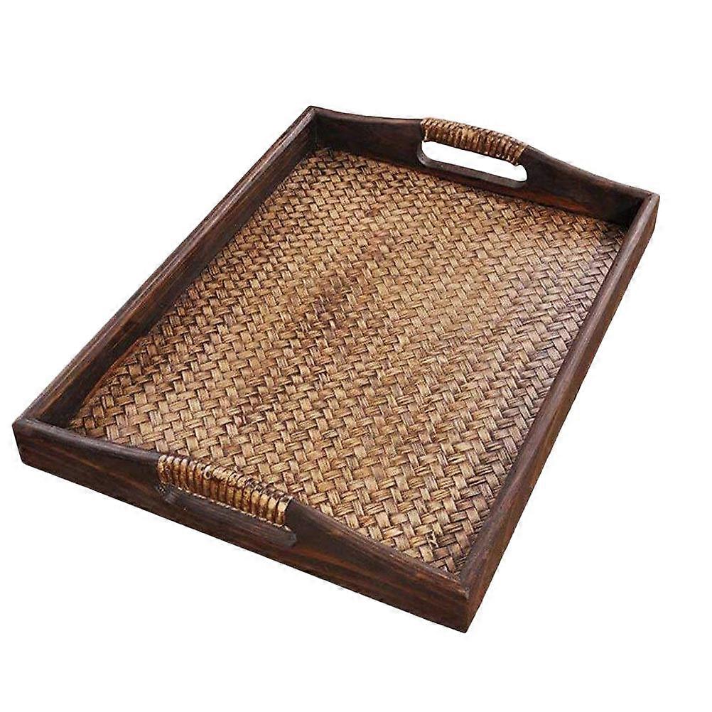 Decorative Serving Tray Naturalistic Style Multi-Purpose 1Pack