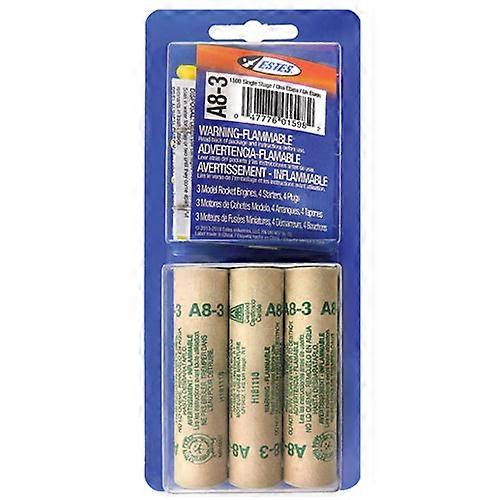 Estes A8-3 Model Rocket Motors 3 Pack