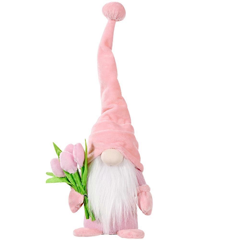 Eye-catching Dwarf Doll With Floral Accent Ideal For Mother's Day Home Supply 1Pack