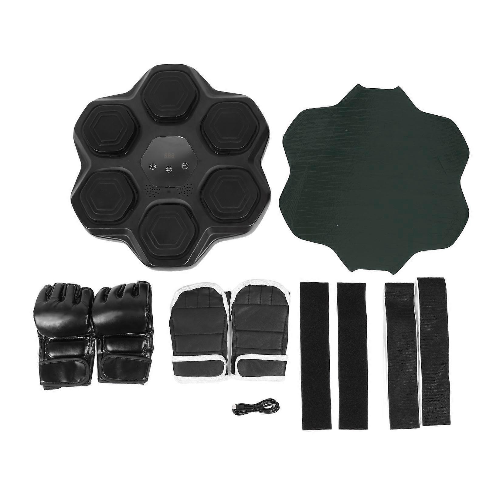 Smart Music Boxing Machine Wall Mounted Boxing Training Machine Relieve Stress Music Boxing Trainer for Hom Gym Adult Version